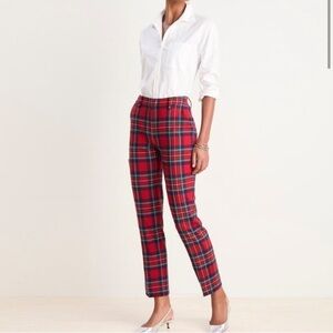 Vineyard Vines Tartan Plaid Stretch Wool-Blend Ankle Pants